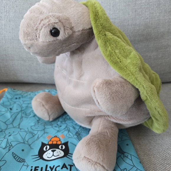 Rare Jellycat Timmy Turtle Stuffed Animal: 11" Ultra-Soft Plush W/ Dust Bag USA - Picture 7 of 7